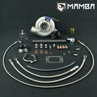 MAMBA GTX Turbocharger Top Mount TURBO KIT For Nissan TD42 GQ 3" TD05H-18G 6cm T3 V-Band