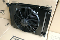 FENIX FOR Holden VL Commodore RB30 Manual Alloy Radiator,Shroud/Spal 3000CFM Fan