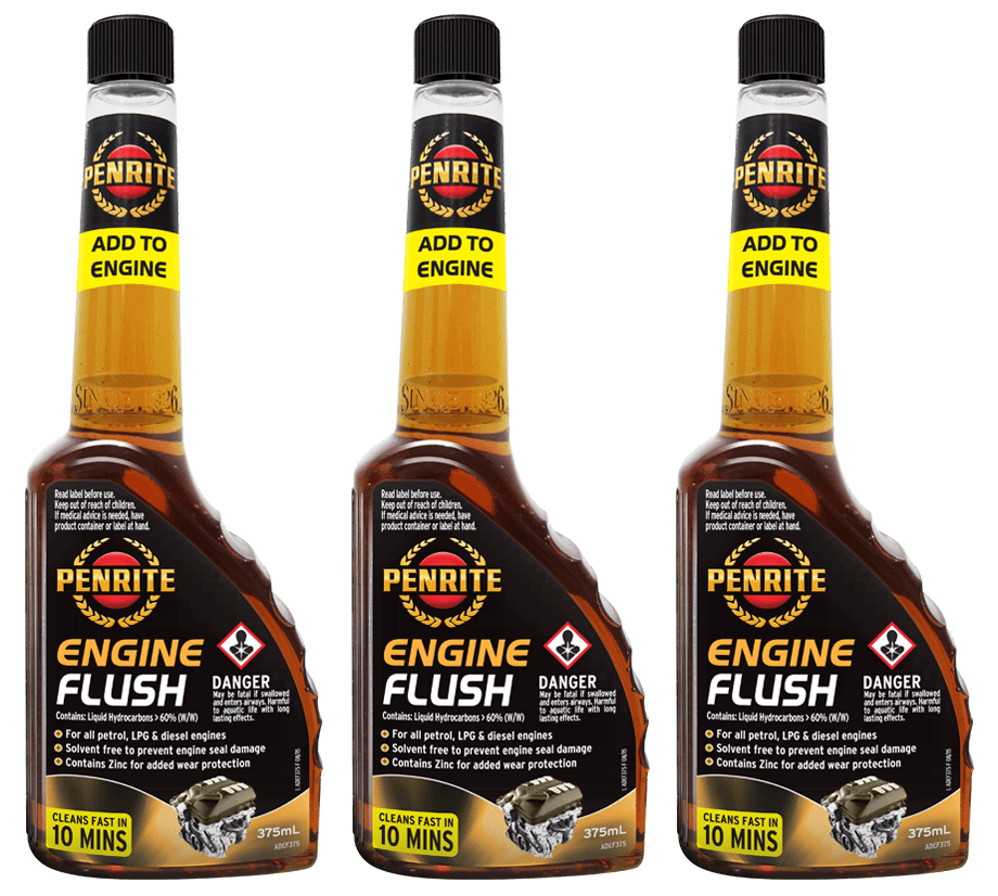 Penrite Engine Flush  375mL Bottle ADEF375 Treats 7.5L x3 pack
