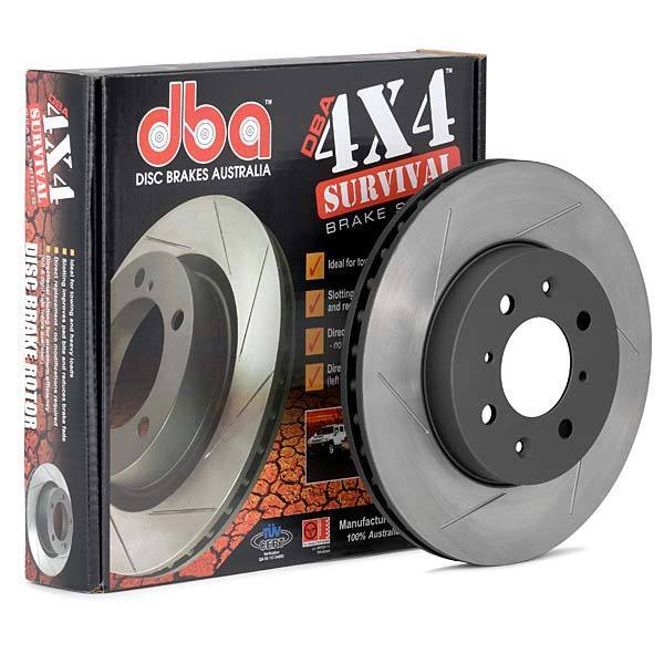 DBA ROTOR PAIR 4X4 Survival 4000 T3 Slot KP FOR [ Toyota 80 Landcruiser 92-98 R ]