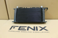 FENIX 19 Row Engine Oil Cooler (AN10 Fittings) Stealth Series