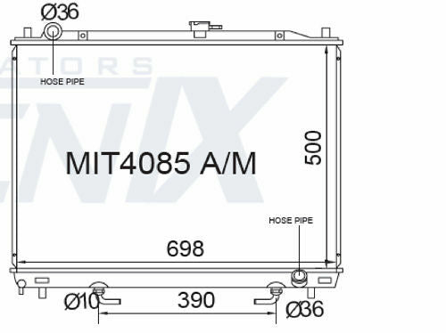 FENIX FOR Pajero NM-NP 00-06 Petrol Heavy Duty 26mm Fenix Radiator