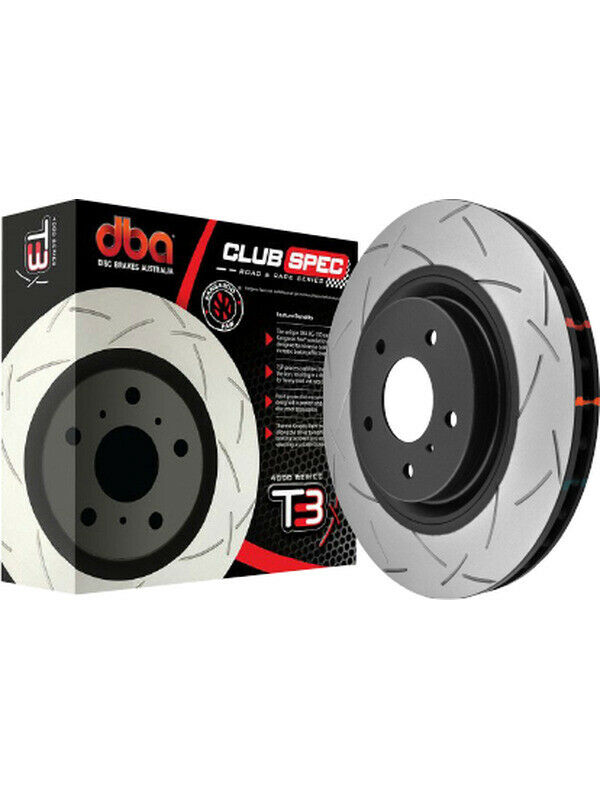 2 x DBA T3 Slotted Rotor FOR SUBARU WRX GK (DBA42656S-10)