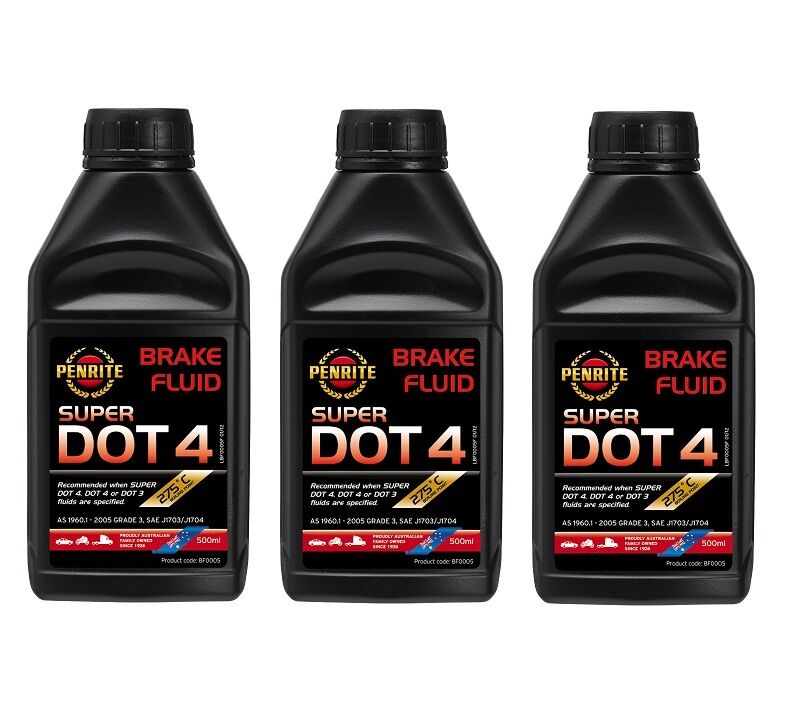 PENRITE SUPER DOT 4 BRAKE FLUID 500ML (PACK OF 3)