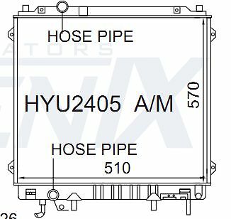 FENIX FOR Hyundai Terracan 01 - 05 Diesel  Fenix Radiator
