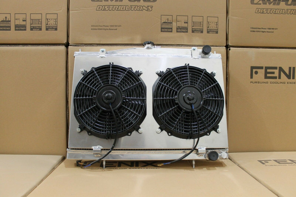 FENIX FOR Skyline R33 / R34 93-02 Full Alloy Radiator / Fan Shroud Combo
