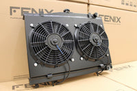 FENIX FOR Skyline R33/R34 93-02 Stealth Alloy Radiator / Fan Shroud Combo