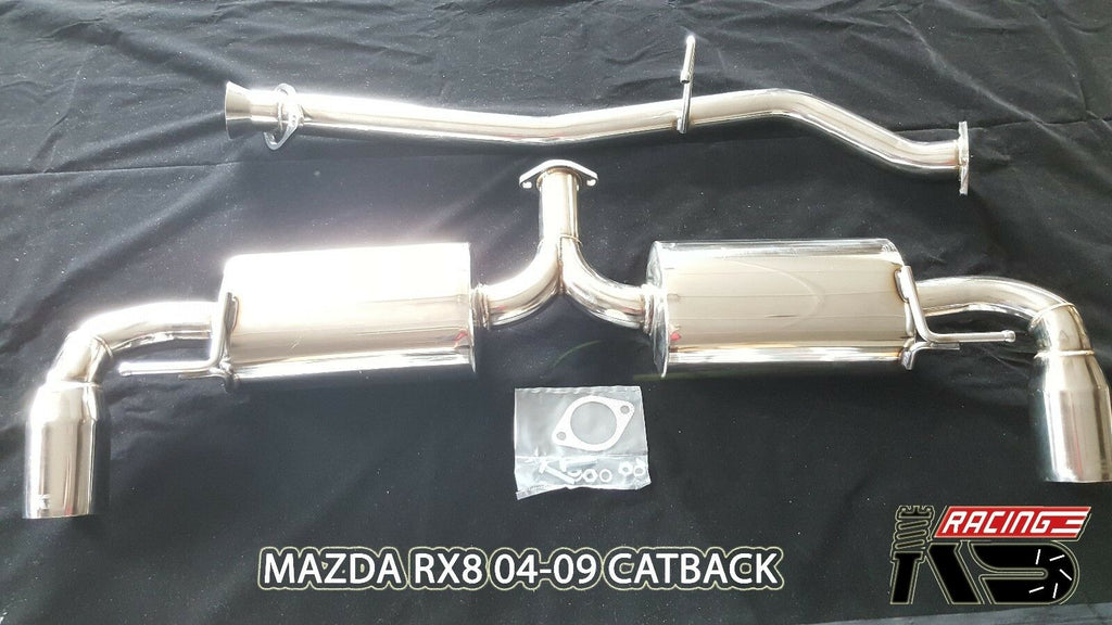 KS RACING catback, 2.35 inch PIPE Stainless steel FIT Mazda RX8 2004-2009